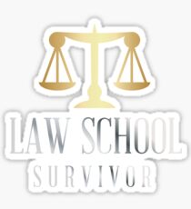 Law School Survivor - Humor Law School Grad Sticker