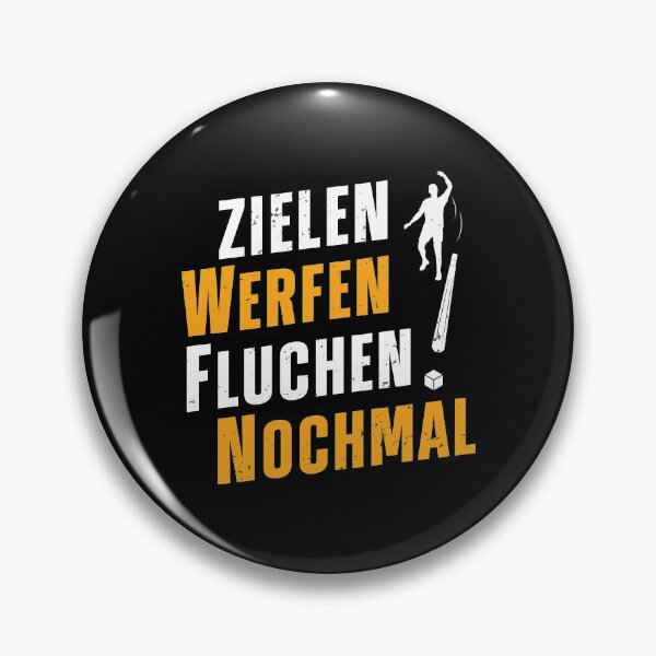 Item preview, Zielen Werfen Fluchen Nochmal designed and sold by StrongShirts.