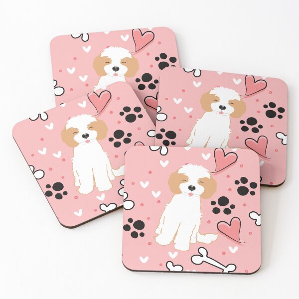 Item preview, LOVE Blenheim Cavachon Dog designed and sold by Lulupainting.