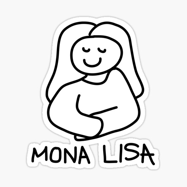 Artikel-Vorschau von Mona Lisa Funny Cartoon, designt und verkauft von gologodesigns.