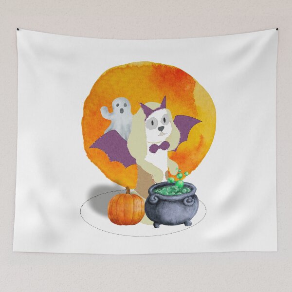 Item preview, Cute Dog Halloween Design designed and sold by ajtechdesigns.