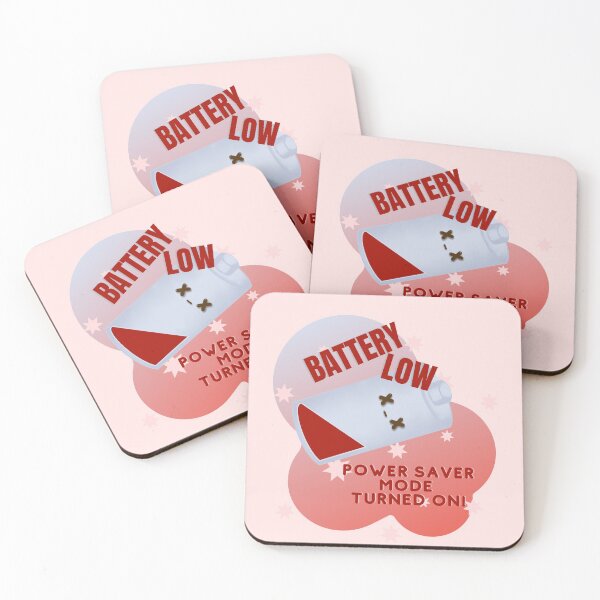 Item preview, Battery Low, power savor mode turned on. Cute version designed and sold by ANU007.