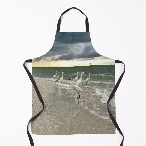 Item preview, Snowy Egrets on the beach designed and sold by Lexipooh76.