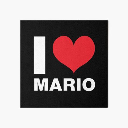 Item preview, I Love Mario, Men, Kids, Child Name designed and sold by DEFINITELYES.