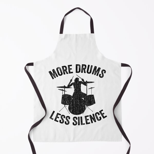 Item preview, More Drums Less Silence Funny Drummer Gift Quote designed and sold by Stronzi.