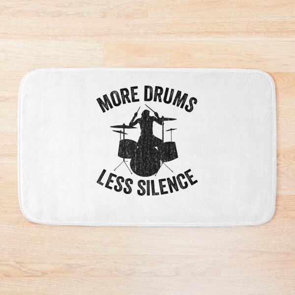 Item preview, More Drums Less Silence Funny Drummer Gift Quote designed and sold by Stronzi.