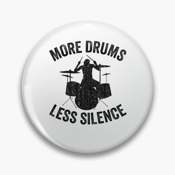 Item preview, More Drums Less Silence Funny Drummer Gift Quote designed and sold by Stronzi.