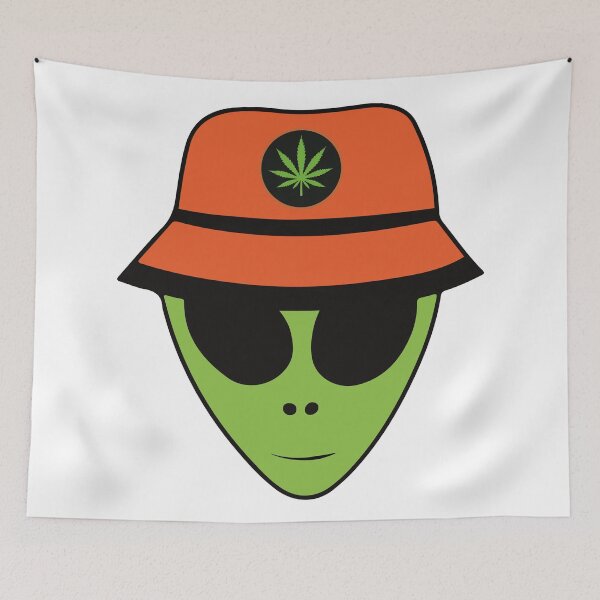 Item preview, Alien with a weed bob - Best alien weed designer designed and sold by WeedHighLife.