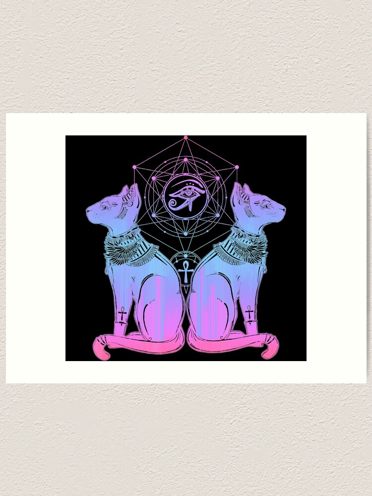 Egyptian Cat Goddess Bastet Sphinx Eye Of Ra T Shirt