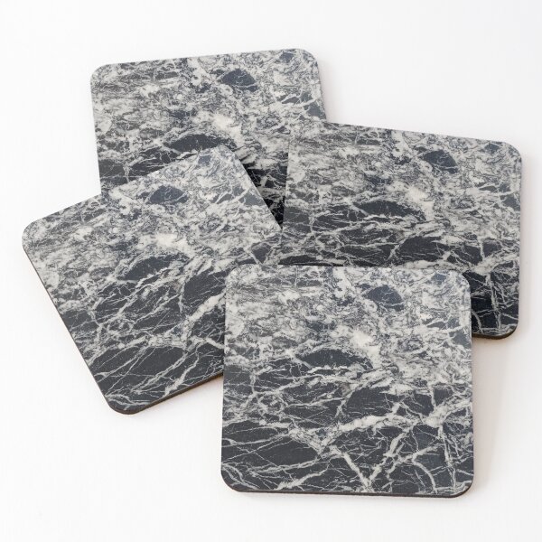 Item preview, wavy black and white marble photograph designed and sold by NoetherSym.