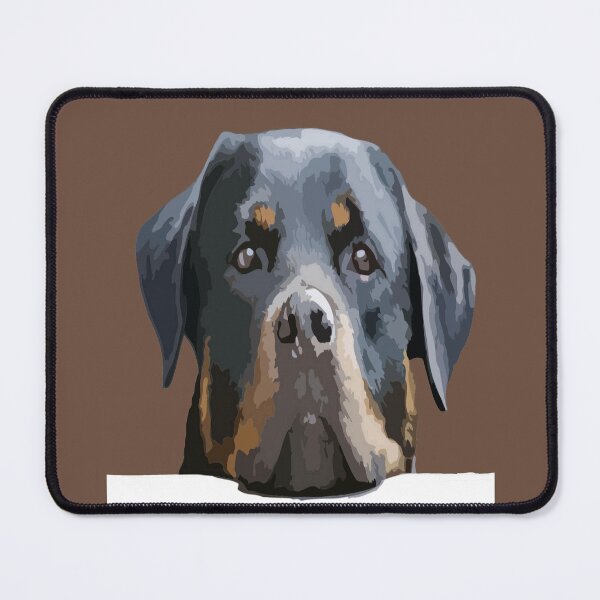 Item preview, Rottweiler Peering Over A White Wall Vector designed and sold by taiche.