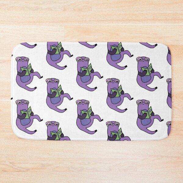 Item preview, Kawaii frog with glasses reading a book designed and sold by Yaseee.