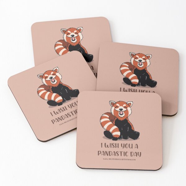 Item preview, I Wish You A Pandastic Day - Red Panda designed and sold by MelissaSueStore.