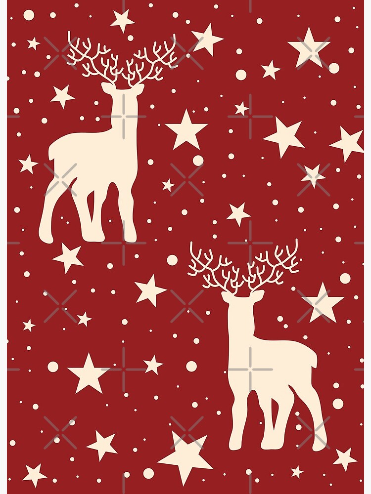 Women's Winter Printed Warm X-Mas Snow Flake deer design Fleece