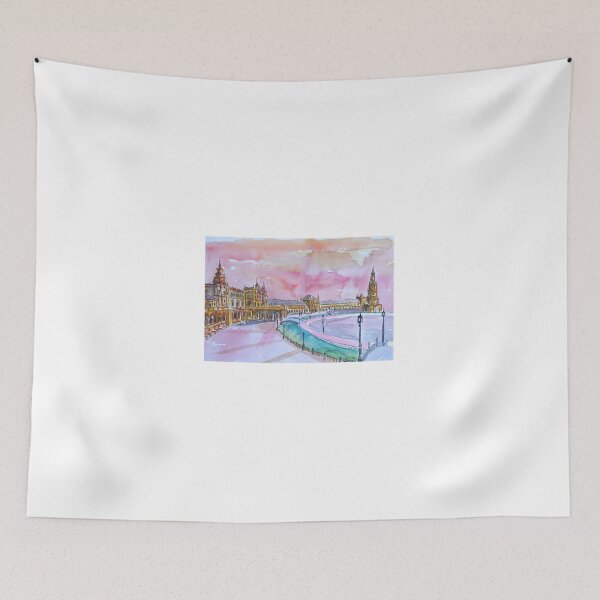 Item preview, Sevilla Spain Plaza Espana at sunset designed and sold by artshop77.