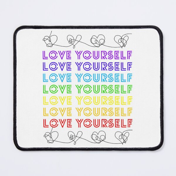 Item preview, Love yourself rainbow hearts designed and sold by NoonaStudio.