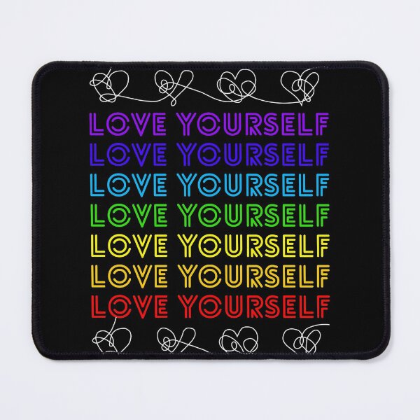 Item preview, Love yourself rainbow hearts design designed and sold by NoonaStudio.