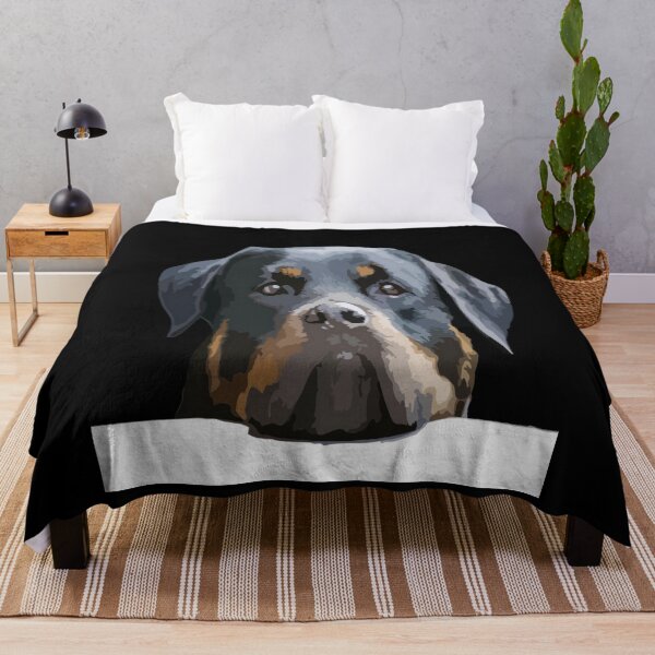 Item preview, Rottweiler Peering Over A White Wall Against Black designed and sold by taiche.