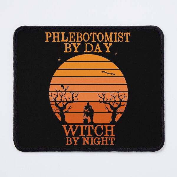 Item preview, Phlebotomist By Day Witch By Night Phlebotomy Halloween Gift Idea For Science Lover Retro Sunset Design designed and sold by Chamssou.