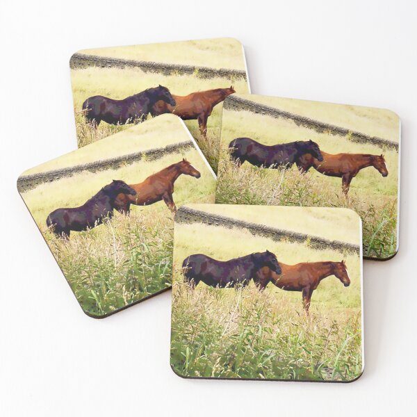 Item preview, Two horses daydreaming designed and sold by Marju Rose.