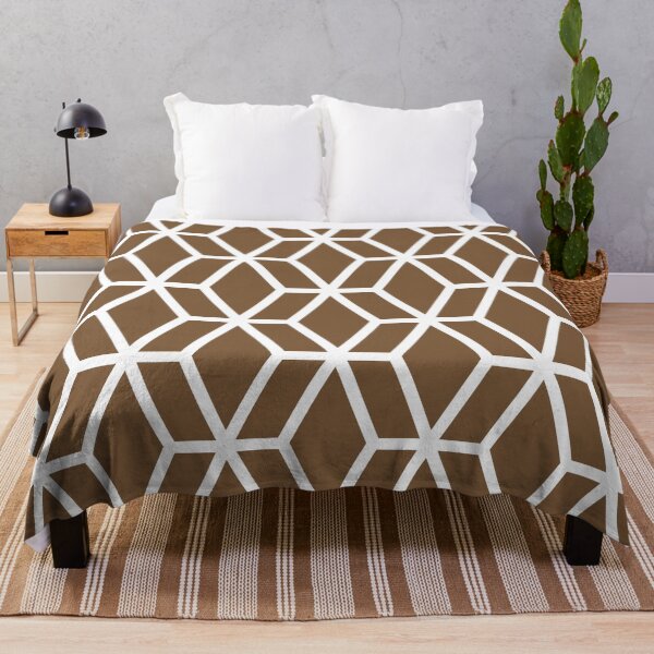 Artikelvorschau, Brown and White Tessellation Line Pattern 16 Coordinates w/ Sherwin Williams 2022 Popular Color Uber Umber SW 9107 entworfen und verkauft von ColorOfTheYears.