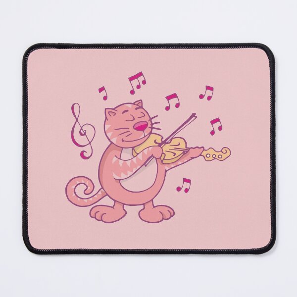 Item preview, Pink Cat with Violin Pattern designed and sold by sifis.