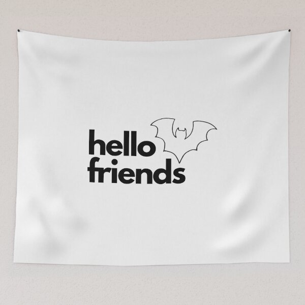 Item preview, hello friends safiya nygaard bat design designed and sold by rl2020.
