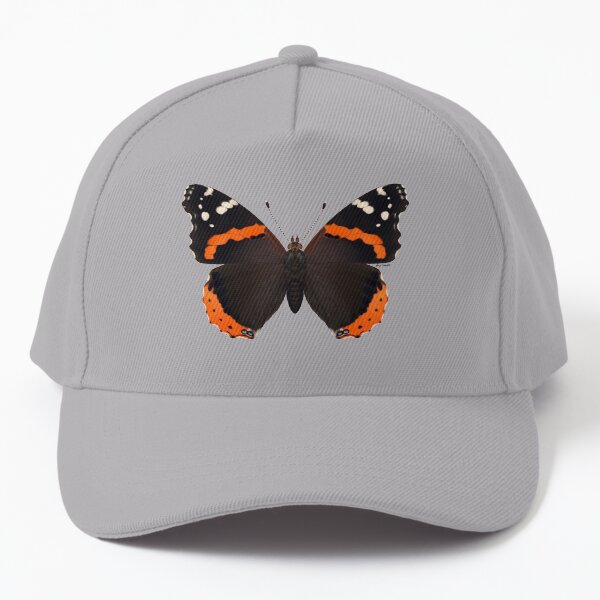 Red Admiral Butterfly Painting Baseball Cap