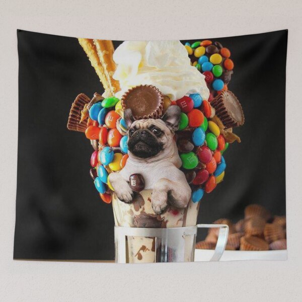 Item preview, Pug Chocolate MnM Milkshake  designed and sold by toppopin.