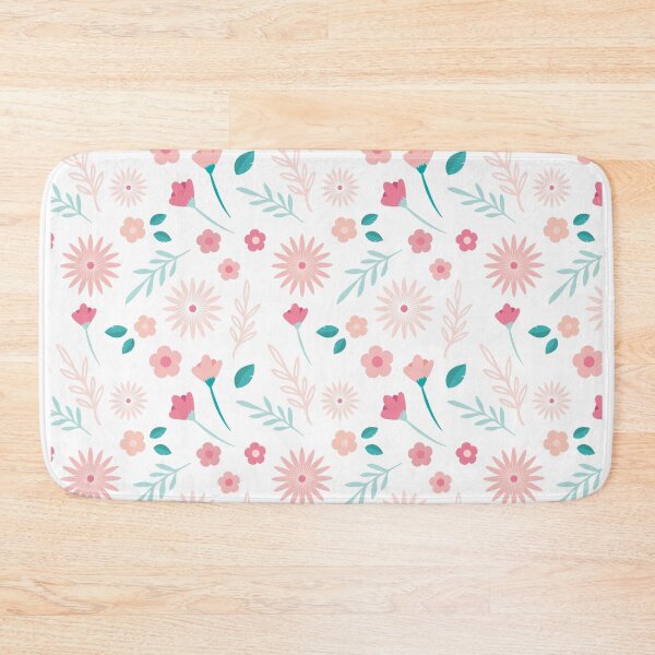 Item preview, Peach floral flower pattern with leaves designed and sold by Celey-shop.