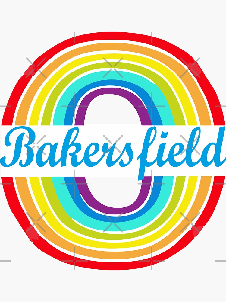 "Bakersfield, California" Sticker for Sale by okodesigns Redbubble