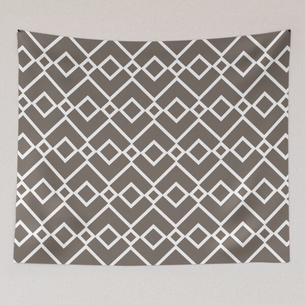 Item preview, Grayish Brown and White Line Pattern 23 Pairs 2022 Popular Color Sherwin Williams Garret Gray SW 6075 designed and sold by ColorOfTheYears.