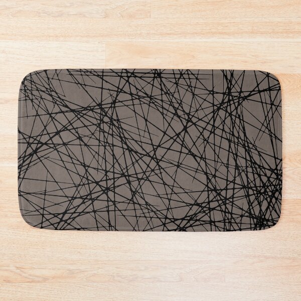 Item preview, Grayish Brown and Black Criss Cross Line Pattern Pairs 2022 Popular Color Sherwin Williams Garret Gray SW 6075 designed and sold by ColorOfTheYears.