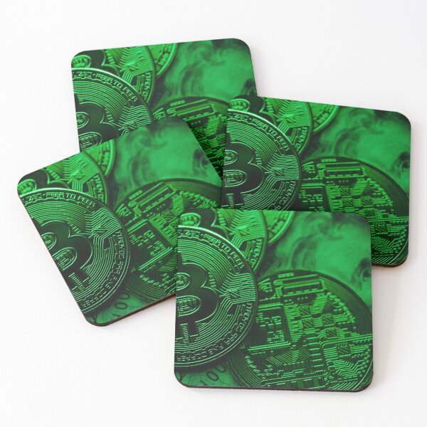 Item preview,  Bitcoin (Green) Crypto Artistic Designs designed and sold by Funny-Tees4U.