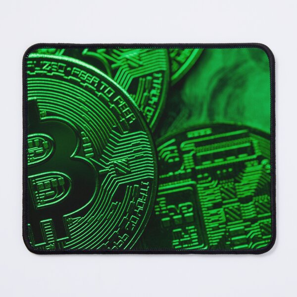Item preview, Bitcoin (Green) Crypto Artistic Designs designed and sold by Funny-Tees4U.