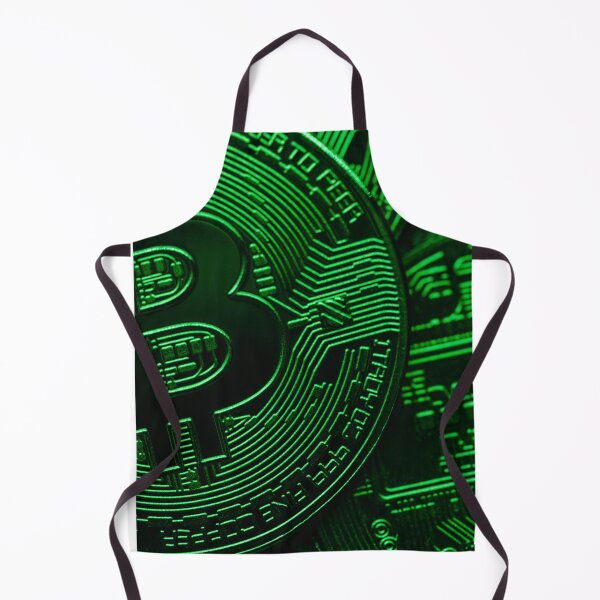 Item preview, Bitcoin (Green) Crypto Artistic Designs designed and sold by Funny-Tees4U.