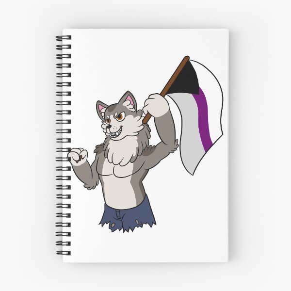 Item preview, Cute Werewolf Says Demi-Ace Pride designed and sold by ThatRadFailure.