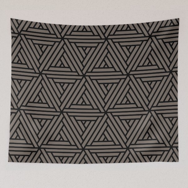 Item preview, Grayish Brown and Black Shape Mosaic Pattern 2 Pairs 2022 Popular Color Sherwin Williams Garret Gray SW 6075 designed and sold by ColorOfTheYears.