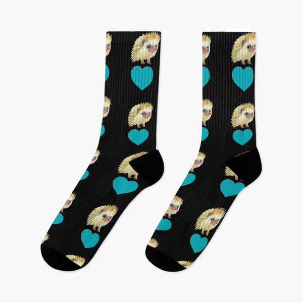 Artikelvorschau, Blaues Herz Lustiger Igel für Igelliebhaber entworfen und verkauft von Mochi-Merch.