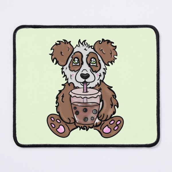 Item preview, Brown Panda Drinking Boba designed and sold by BioLushGraphics.