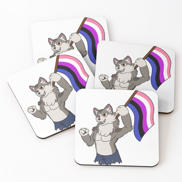Item preview, Cute Werewolf Says Genderfluid Rights designed and sold by ThatRadFailure.