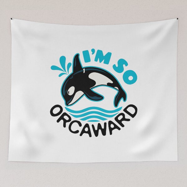 Item preview, I'm So Orcaward Cute Orca Whale Socially Awkward designed and sold by jaygo.