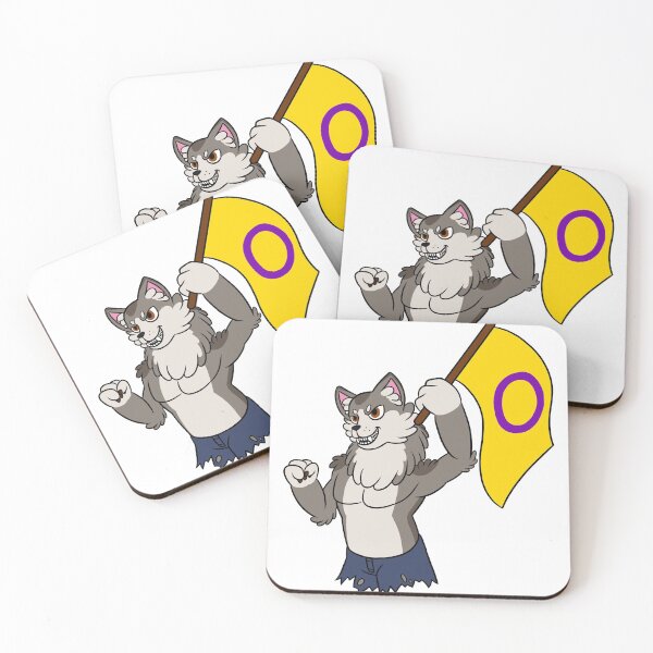 Item preview, Cute Werewolf Says Intersex Pride designed and sold by ThatRadFailure.