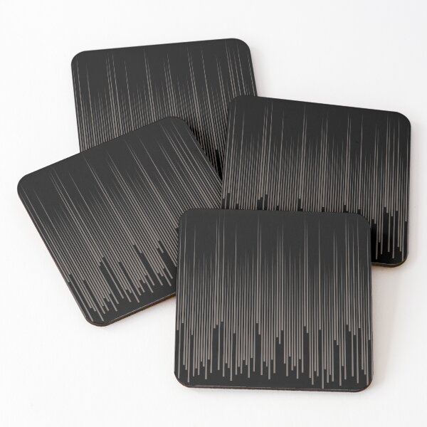 Item preview, Grayish Brown and Black Minimal Frequency Pattern Pairs 2022 Popular Color Sherwin Williams Garret Gray SW 6075 designed and sold by ColorOfTheYears.