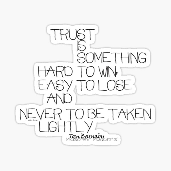 Trust Is Something © Vicki Ferrari Sticker