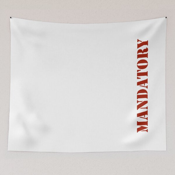 Item preview, Mandatory white red writing side designed and sold by Mandatory.