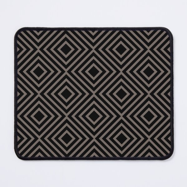 Item preview, Grayish Brown and Black Square Line Art Pattern Pairs 2022 Popular Color Sherwin Williams Garret Gray SW 6075 designed and sold by ColorOfTheYears.