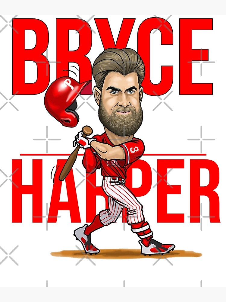 Bryce Harper Caricature  Poster for Sale by JonThill