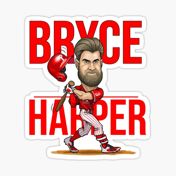 Bryce Harper Bat Throw Sketch | Sticker