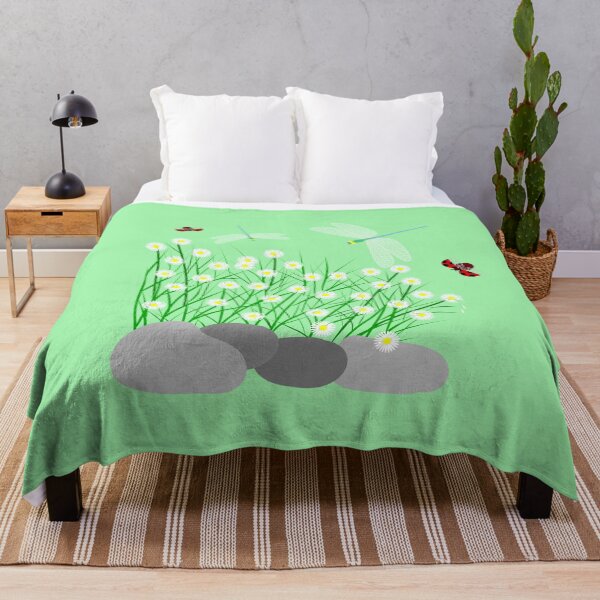 Item preview, DRAGONFLY IN DAISY BUSH designed and sold by NamSai.